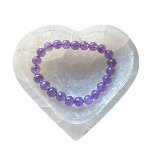 Amethyst Bead Bracelet