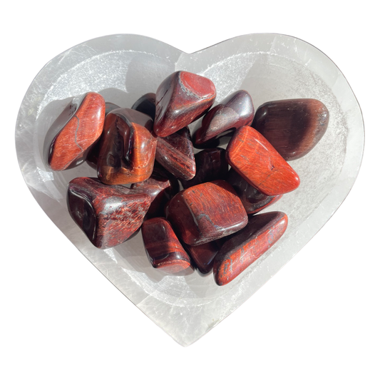 Red Tigers Eye Tumbled Stone