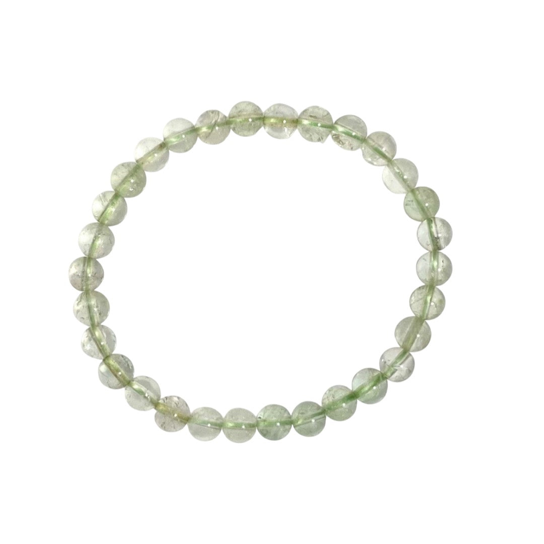 Prasiolite Bead Bracelet