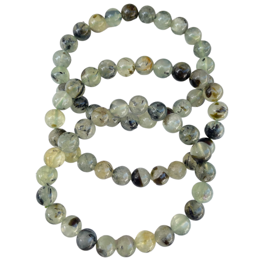 Prehnite Bead Bracelet