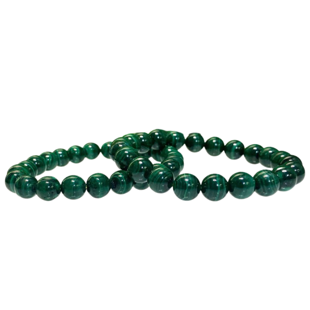 Malachite Bead Bracelet