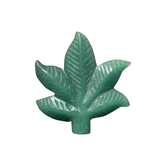 Green Aventurine Leaf