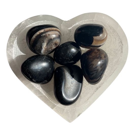 Black Onyx Tumbled Stone