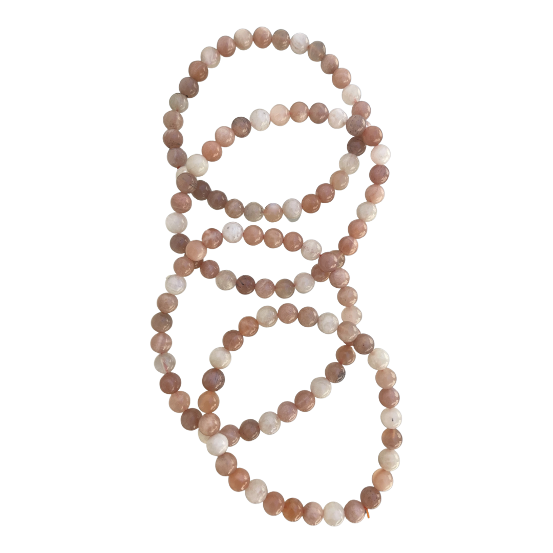 Multi-Moonstone Bead Bracelet