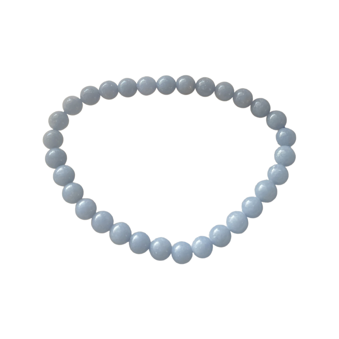 Angelite Bead Bracelet