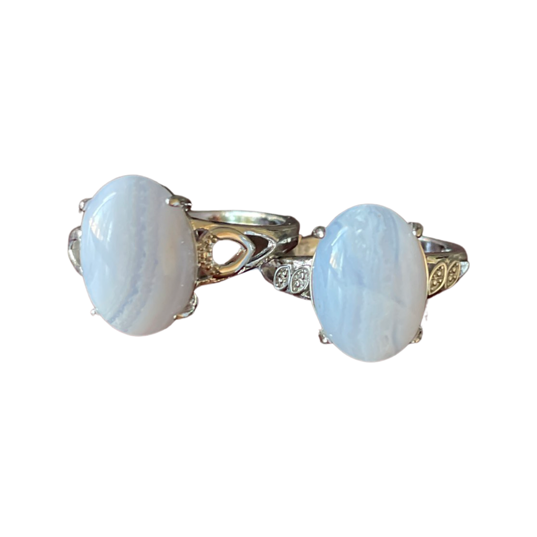 Blue Lace Agate Ring