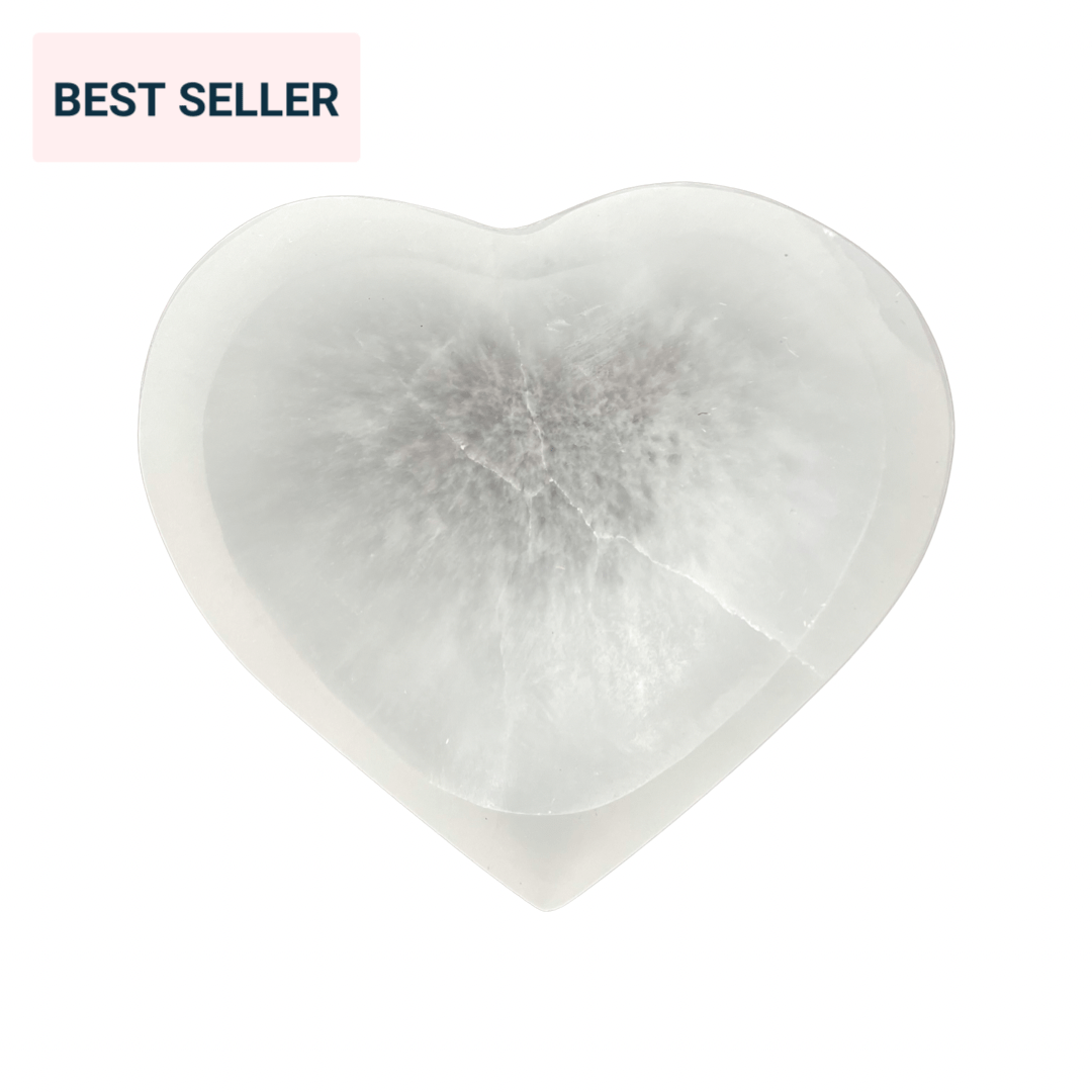 Selenite Heart Bowl